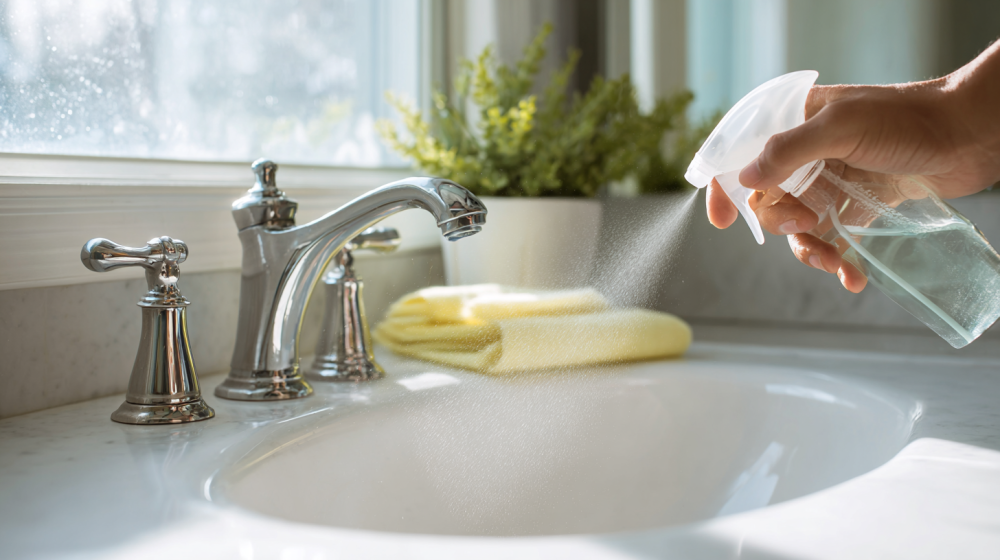 Mi Casa Cleaning Solutions  Mi Casa Cleaning Solutions Cleaner Applying Eco Friendly Spray To A Pristine Bc2bab27 F403 4dcd 897f 4587c7f2acf9