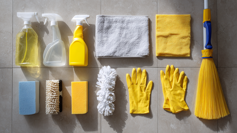 Mi Casa Cleaning Solutions  Mi Casa Cleaning Solutions Flat Lay Of A Professional Cleaning Kit Neatly Ar 765278ec 4ea5 45ac Aaf8 9e4efa0a9e49