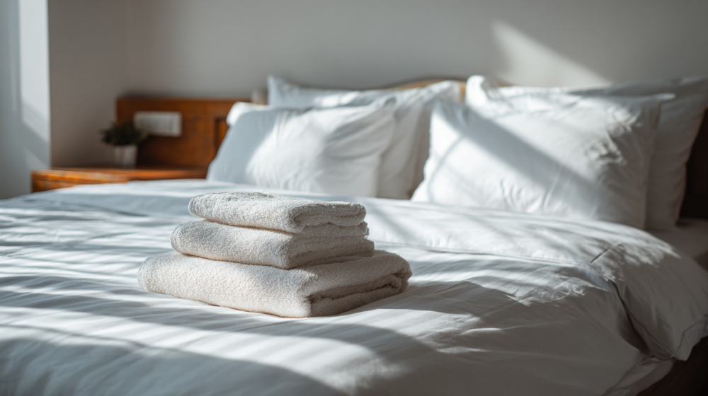 Mi Casa Cleaning Solutions  Mi Casa Cleaning Solutions Spotless Airbnb Bedroom With Neatly Made Bed Cris 2db8c16b 46a5 46e3 A2e4 E4f43f1e8a13