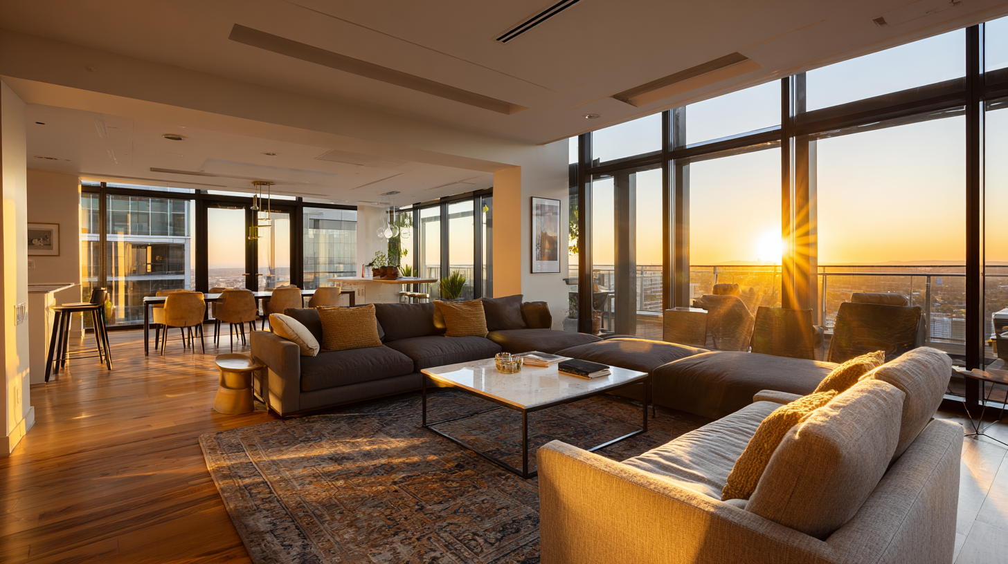 Mi Casa Cleaning Solutions  Mi Casa Cleaning Solutions Ultra Wide Photo Of A Luxury Airbnb Penthouse Liv 267a1732 C824 48ae 84bf 6665744fb6e6