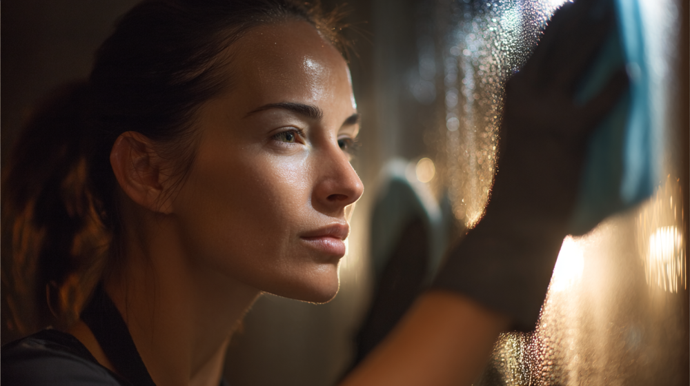 Mi Casa Cleaning Solutions  Davidv. 56221 Cleaner Polishing A Bathroom Mirror With Precis 3da8082d 8531 4803 915e D2593d487b20 2