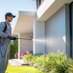 Mi Casa Cleaning Solutions  Mi Casa Cleaning Solutions Pest Control Technician Applying Perimeter Spray Along The Ex C578094c 21c4 490e 97cd Dada44dbcbc2 2